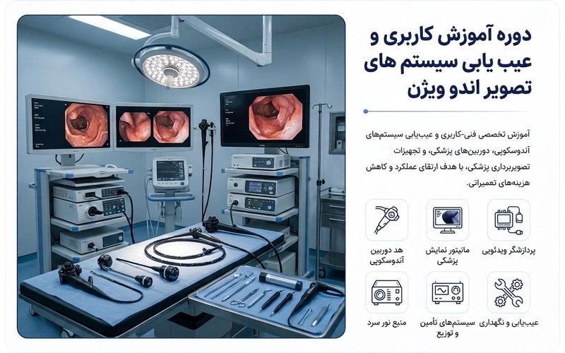 پنج دوره در یک دوره : دوره آموزش کاربری و عیب‌یابی سیستم های تصویر اندو ویژن